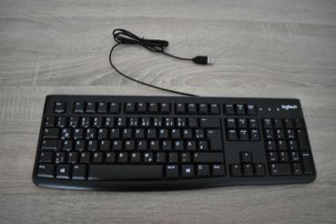 Logitech MK 120 USB Tastatur Maus Set schwarz deutsch QWERTZ